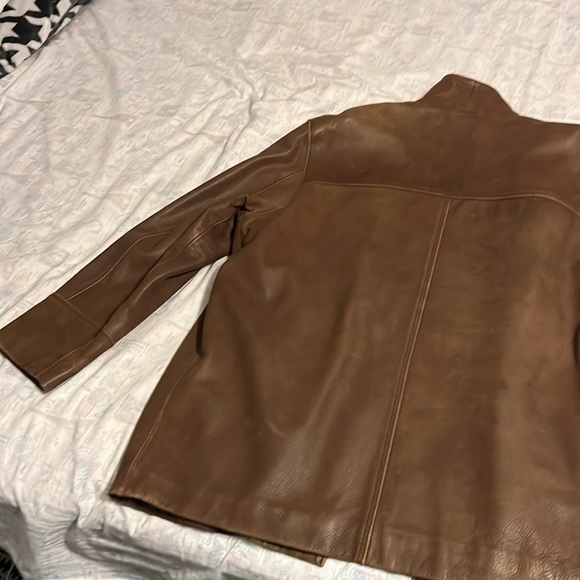 Lather jacket Brown color XL - Picture 7 of 7